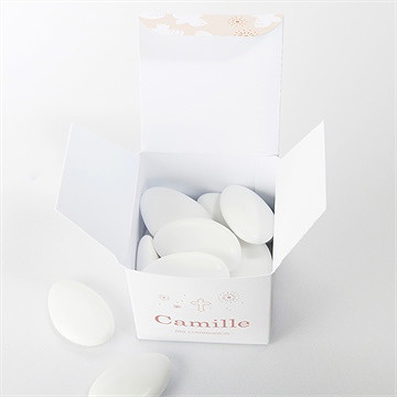 Boîte de dragées communion toujours plus haut - Intérieur de la boîte