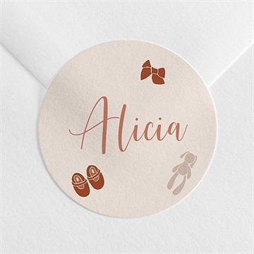 Sticker naissance enfantine
