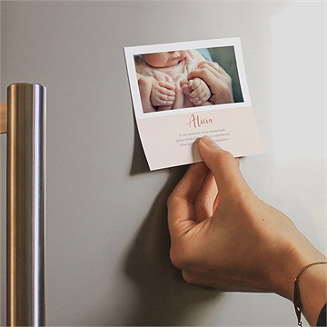 Remerciement naissance enfantine - Mise en situation