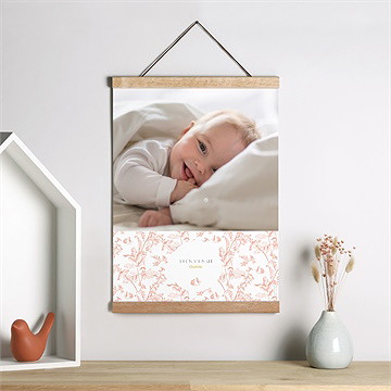 Affiche naissance notre joie - Mise en situation