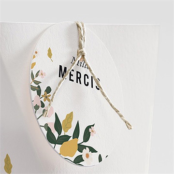 Boîte de dragées mariage vintage champetre étui - Détail de la boîte