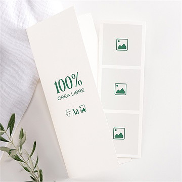 Faire-part mariage vierge photomaton