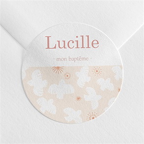 Sticker baptême l'envolée