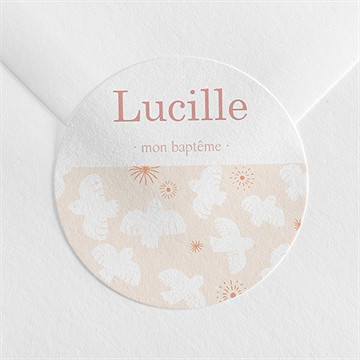 Sticker baptême l'envolée