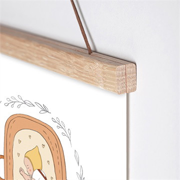 Affiche naissance petit couffin - Détail de l'affiche