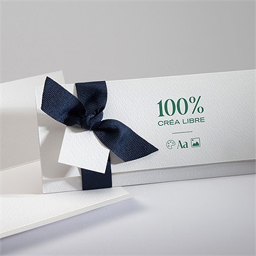 Faire-part mariage vierge pochette