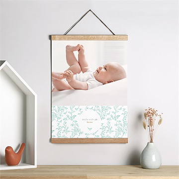 Affiche naissance tradition - Mise en situation