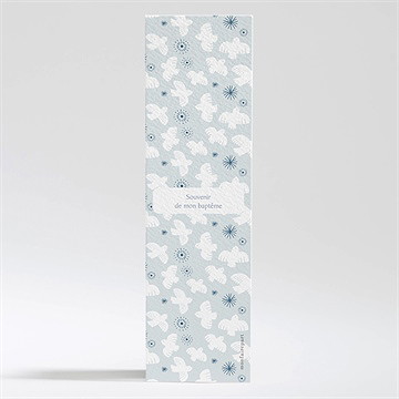 Signet baptême horizons - Dos du faire-part