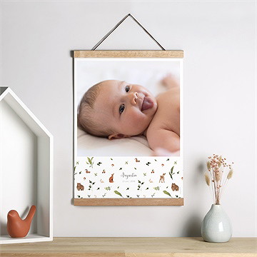 Affiche naissance joyeux compères - Mise en situation