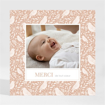 Remerciement naissance espiègle carré