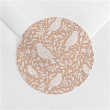 Sticker naissance espiègle carré