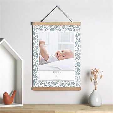 Affiche naissance adorable - Mise en situation