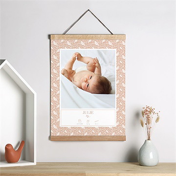 Affiche naissance espiègle - Mise en situation