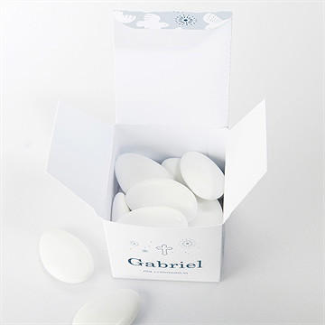 Boîte de dragées communion vertige - Intérieur de la boîte