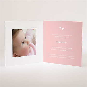 Faire-part de baptême divin - Intérieur du faire-part