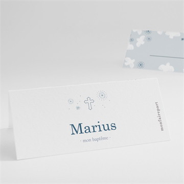 Marque-place baptême horizons