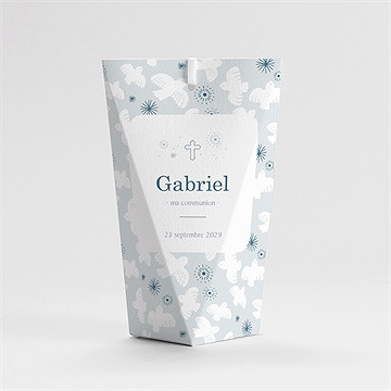 Boîte de dragées communion vertige étui - Dos de la boîte