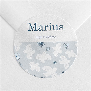 Sticker baptême horizons