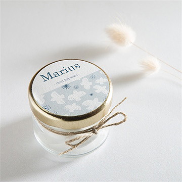 Sticker baptême horizons - Mise en situation