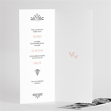 Faire-part communion beauté essentielle photomaton - Détail de l'intérieur