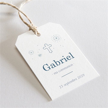 Etiquette communion vertige dorure