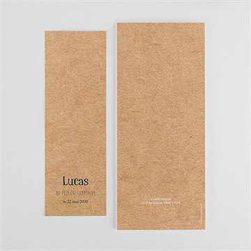 Faire-part communion tout un symbole photomaton - Dos du faire-part