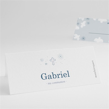 Marque-place communion vertige dorure