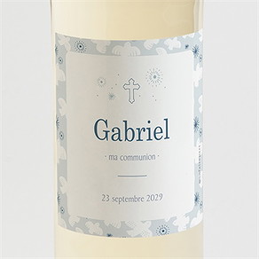Etiquette de bouteille communion vertige