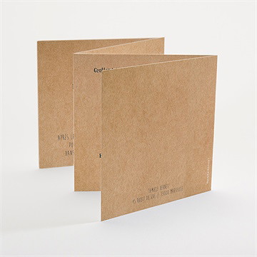Faire-part de baptême tout en pictos accordéon - Dos du faire-part