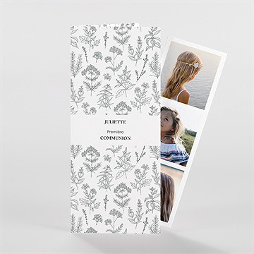 Faire-part communion rayonnement photomaton - Vue d'ensemble