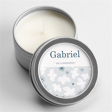 Bougie communion vertige bougie argent