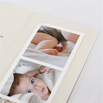 Faire-part naissance baby love photomaton - Détail du faire-part