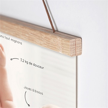 Affiche naissance petit trésor - Détail de l'affiche