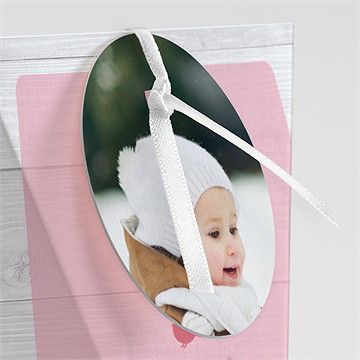 Boîte de dragées baptême jolie composition étui - Détail de la boîte