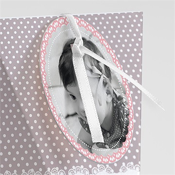 Boîte de dragées baptême rondeur et douceur étui - Détail de la boîte