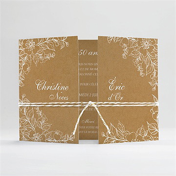 Invitation anniversaire de mariage partageons