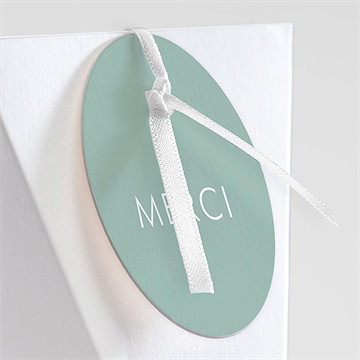 Boîte de dragées baptême jeu de mots étui - Détail de la boîte