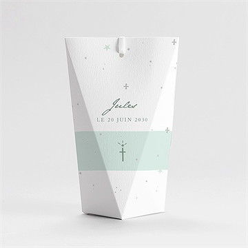 Boîte de dragées baptême lumière ! étui - Dos de la boîte