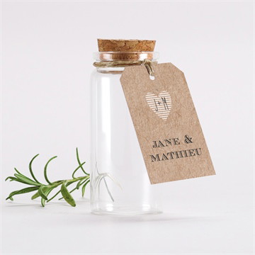 Mignonette mariage kraft en folie