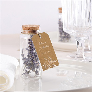 Mignonette mariage belle découverte étiquette - Mise en situation