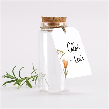 Mignonette mariage art champêtre rond