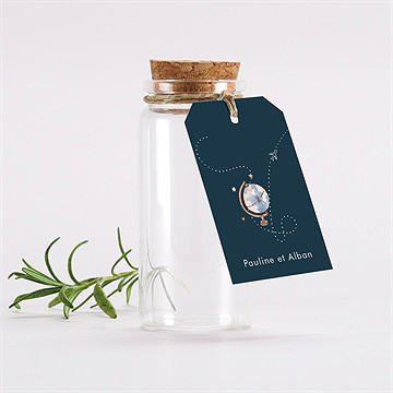 Mignonette mariage notre passeport étiquette