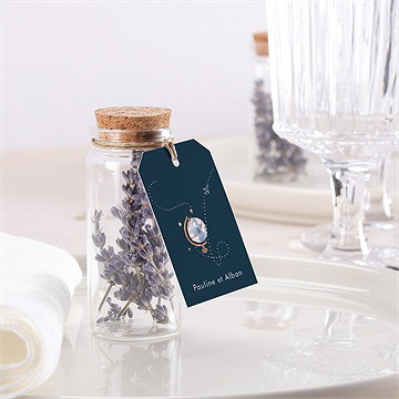 Mignonette mariage notre passeport étiquette - Mise en situation