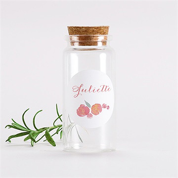 Mignonette communion couronne aquarelle sticker