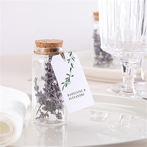 Mignonette mariage l'olivier etiquette