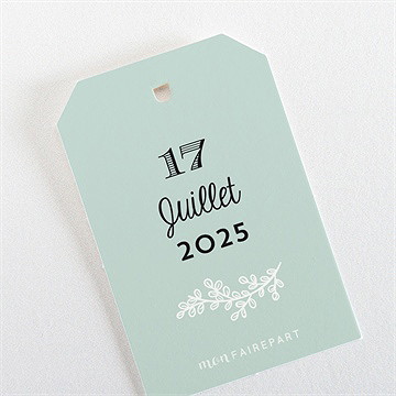 Etiquette mariage petite cocotte - Dos de l'étiquette