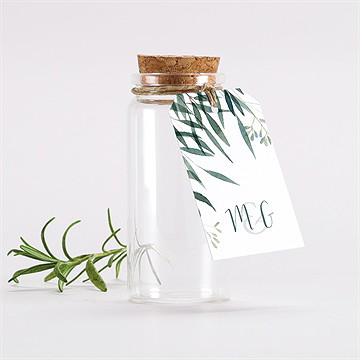 Mignonette mariage douceur du pinceau étiquette