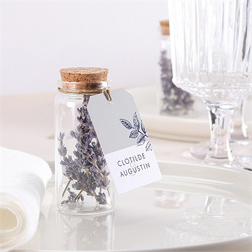 Mignonette mariage esperluette étiquette - Mise en situation