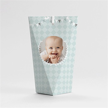 Boîte de dragées baptême dans la foi étui - Dos de la boîte