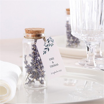 Mignonette mariage bel eclat étiquette - Mise en situation